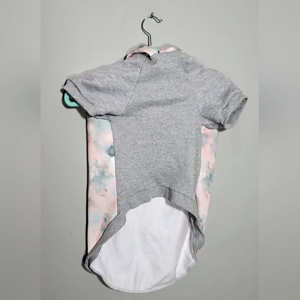 NWT FRISCO Dog Sweatshirt Hoodie Pink Tie Dye Size XX-Large Adventure Gray